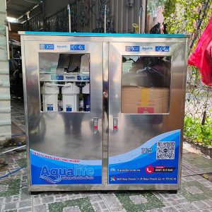 Máy lọc nước 3 vòi 30 L/h tủ inox công suất lớn Aqualife