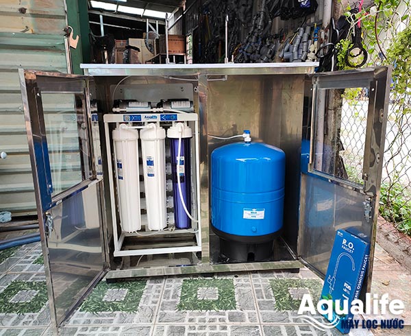 Máy lọc nước công nghiệp RO 150l/h hai vòi cao cấp