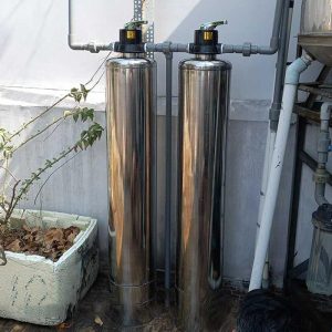 Hệ thống 2 trụ lọc inox SS304 van tay