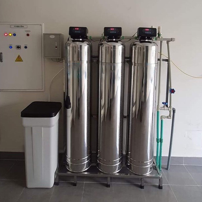 Hệ thống 3 trụ inox SS304 tự động lọc nước sinh hoạt - Ảnh 2