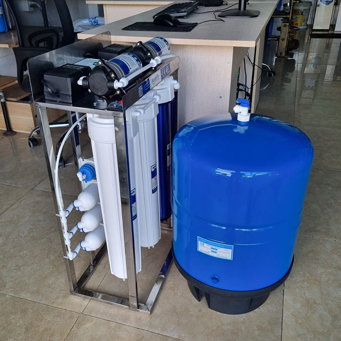 Máy lọc nước bán công nghiệp 75 lít/giờ khung inox 304 - Ảnh 2