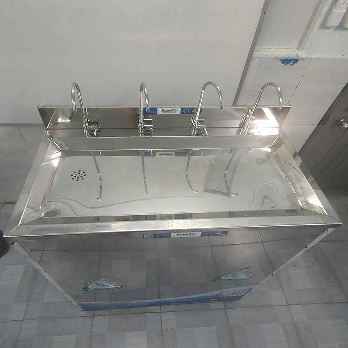 Máy lọc nước BCN 100 lít/h 4 vòi tủ inox 1 cánh - Ảnh 3