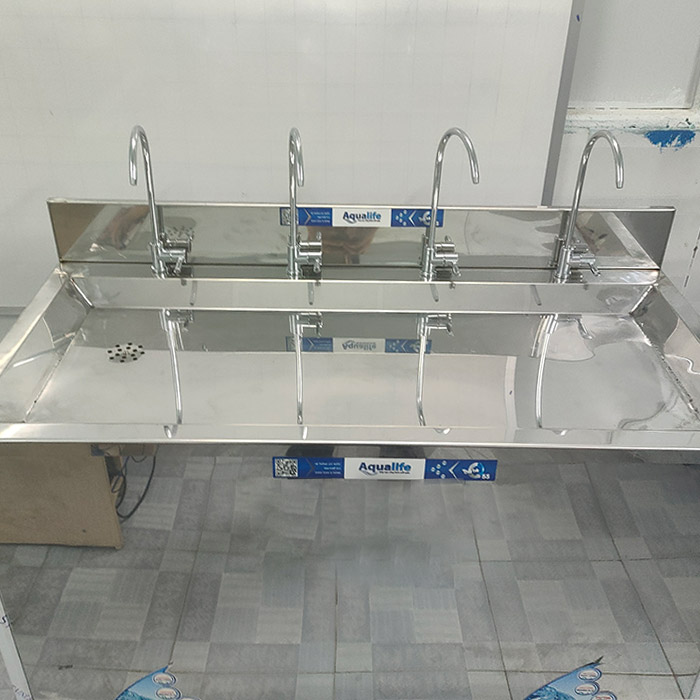 Máy lọc nước BCN 50 lít/giờ 4 vòi tủ inox 304 1 cánh - Ảnh 3