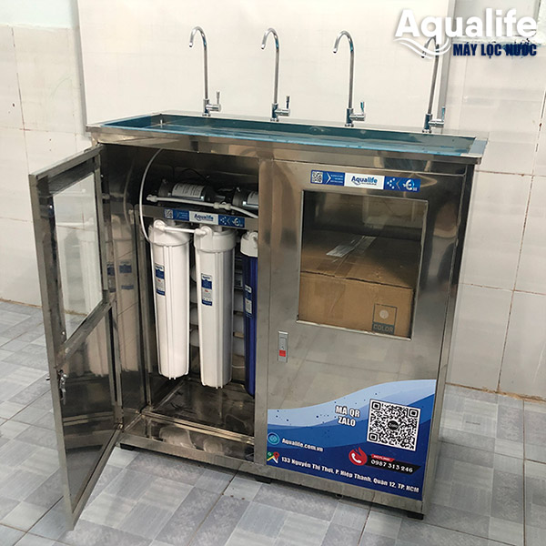 Máy lọc nước 50 l/h 4 vòi inox 304 cao cấp