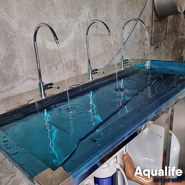Máy lọc nước bán công nghiệp 75 lít mỗi giờ inox