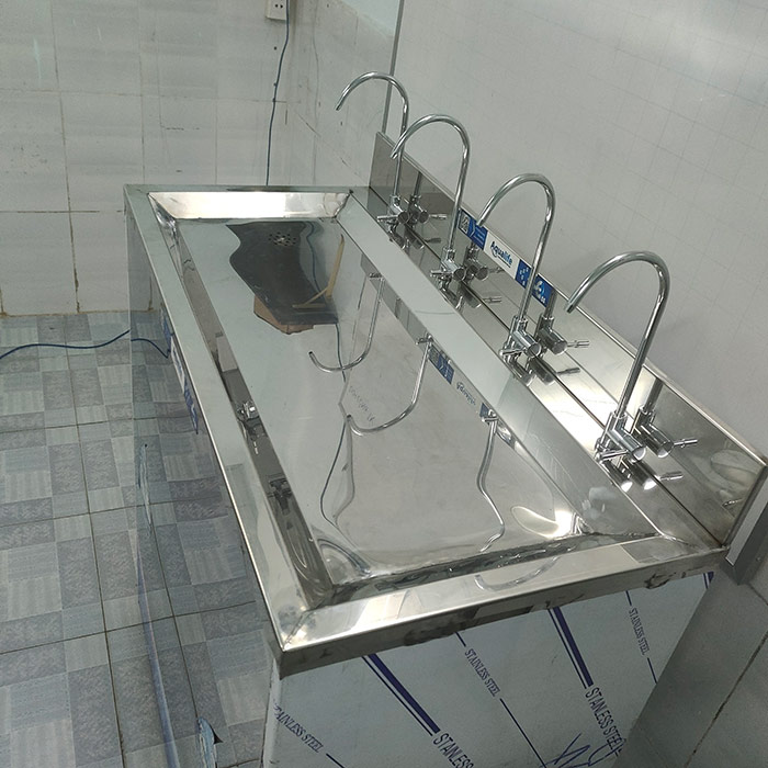 Máy lọc nước BCN công suất 65l/h 4 vòi vỏ tủ inox 1 cánh - Ảnh 3