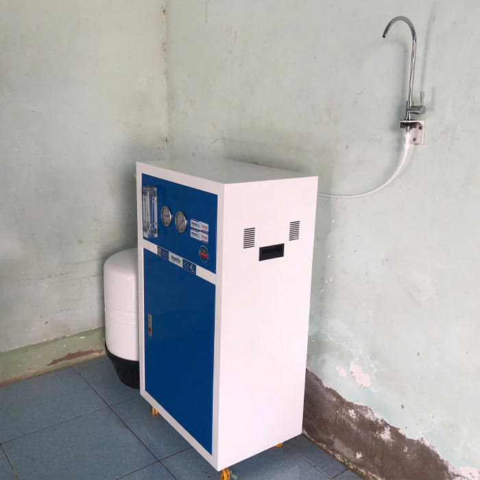 Máy lọc nước công suất lớn 75 lít/giờ tủ thép sơn tĩnh điện - Ảnh 4