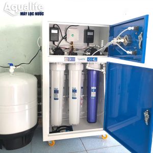 Máy lọc nước 75l h tủ thép chống gỉ độ bền cao