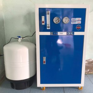 Máy lọc nước RO bán công nghiệp 120l/h tủ thép sơn tĩnh điện