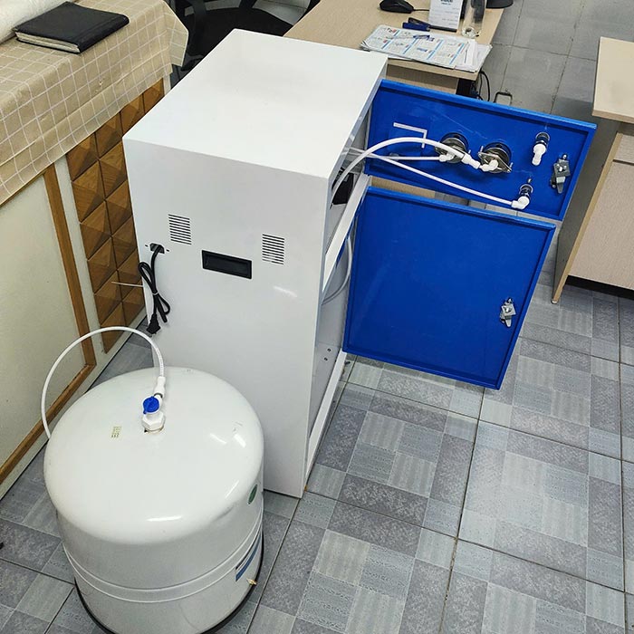 Máy lọc nước RO bán công nghiệp 80 l/h tủ thép - Ảnh 3