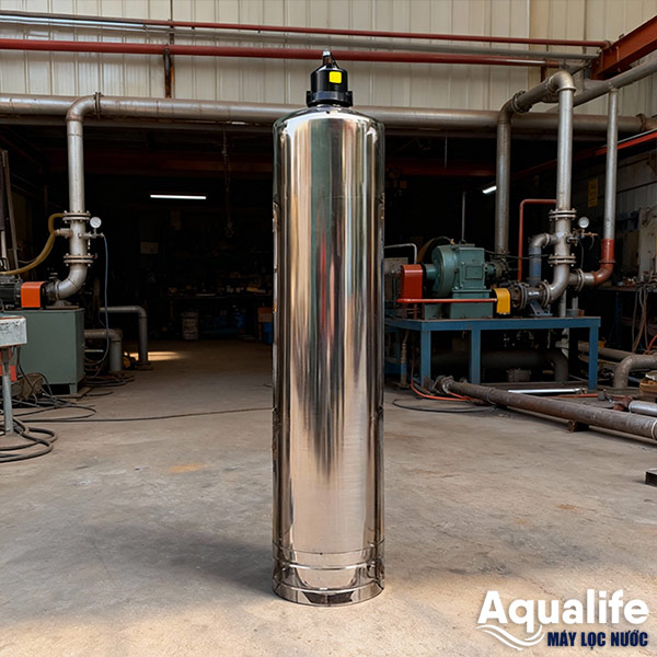 Bộ 1 trụ inox SS304 mã 1465 lọc phèn thủ công