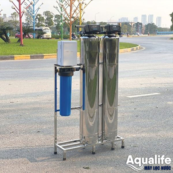 Bộ lọc 2 cột inox SS304 lọc nước đầu nguồn