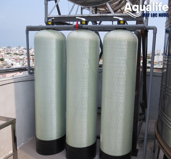 3 trụ composite 1354 giải pháp lọc phèn và clo hiệu quả