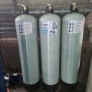 3 trụ Composite 1354 vận hành thủ công lọc phèn khử Clo