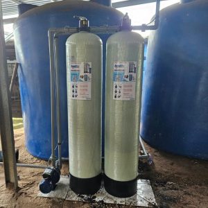 Bộ cột lọc nước Composite 1465 kèm van tay 3 ngã (Hệ 2 trụ)