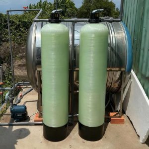 Bộ lọc phèn 2 trụ 1252 composite van tay xử lý nước giếng khoan