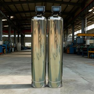Bộ lọc phèn tự động 2 cột Inox SS304 mã 1252