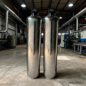 Bộ lọc phèn tự động 2 cột Inox SS304 mã 1465