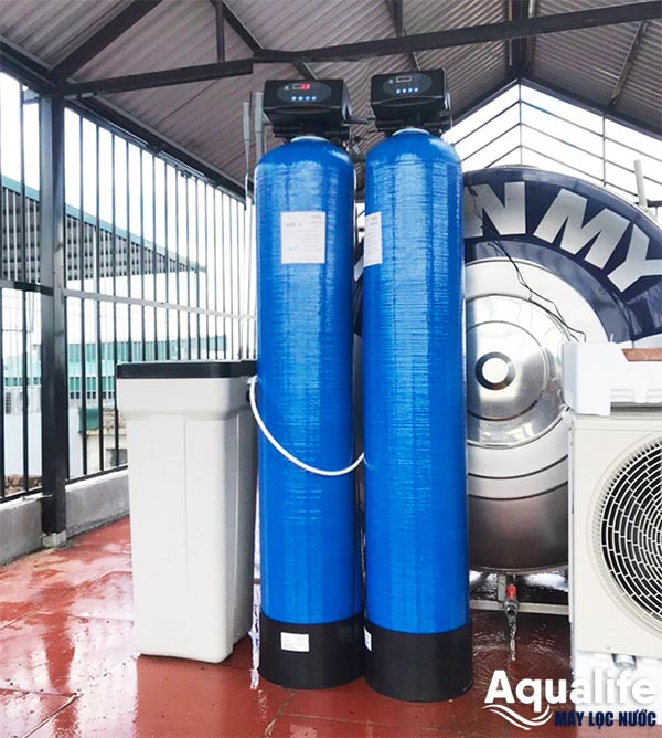 Hệ 2 trụ composite 1054 tự động làm mềm nước cứng