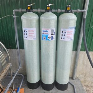 Hệ 3 cột Composite 1054 lọc nước giếng khoan nhiễm phèn sắt