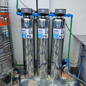 Hệ lọc phèn 3 cấp Inox SS304 mã 1054 tự động