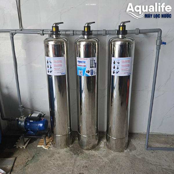 Hệ thống lọc nước phèn 3 trụ inox 304 giải pháp tiết kiệm