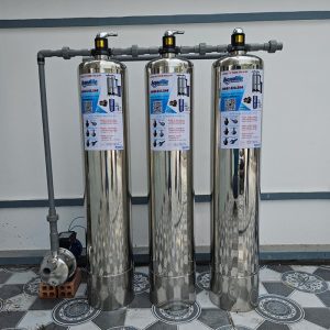Hệ thống 3 trụ Inox 304 (1054) lọc phèn thủ công