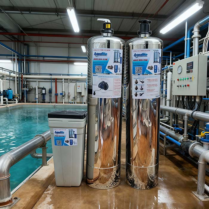Hệ thống lọc nước nhiễm đá vôi 2 trụ 1354 Inox 304 thủ công - Ảnh 4