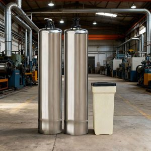 Hệ thống lọc nước nhiễm đá vôi 2 trụ 1354 Inox 304 thủ công