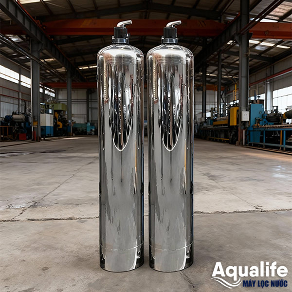 Hệ lọc nước đầu nguồn 2 cột inox SS304 mã 1465