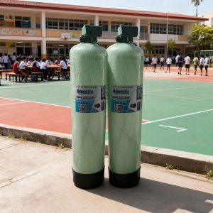Lọc phèn tự động với bộ đôi cột Composite 1665