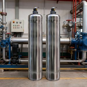 Thiết bị lọc phèn thủ công 2 cấp inox 304 mã 1252