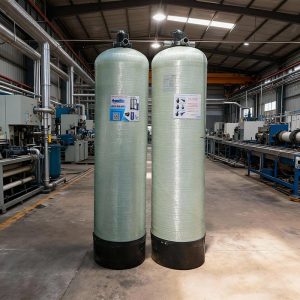 Thiết bị xử lý nước phèn với 2 trụ Composite 1665 van tay