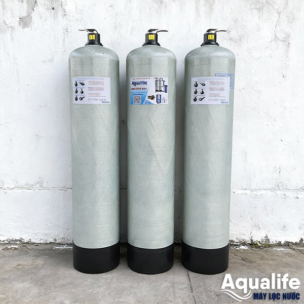 Thiết bị lọc nước nhiễm phèn sắt composite 1465 vận hành thủ công