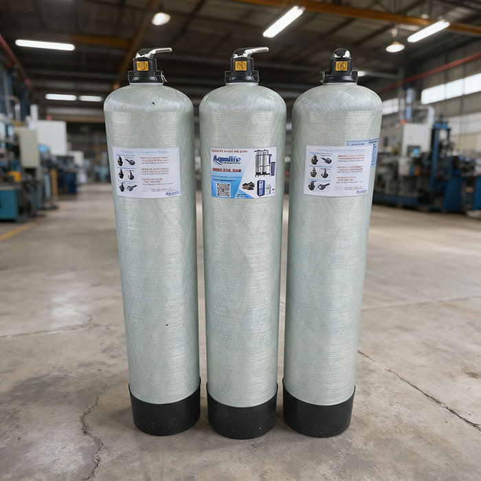 3 cột Composite 1465 xử lý nước nhiễm phèn sắt thủ công - Ảnh 2