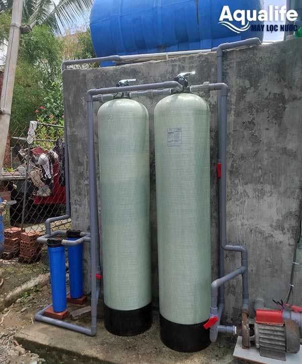 Hệ thống lọc nước sinh hoạt khử phèn và nâng pH tại Dương Minh Châu