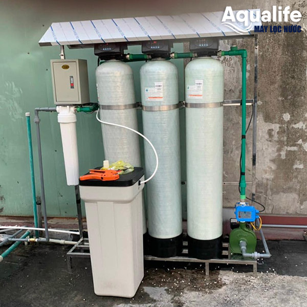 Hệ thống lọc nước nhiễm vôi đá vôi tại Chơn Thành Bình Phước