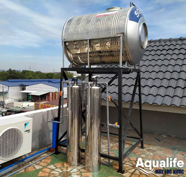 Cột lọc Inox xử lý phèn sắt cho nguồn nước sinh hoạt