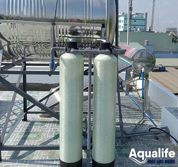 Hệ thống lọc phèn 2 trụ composite cho nước giếng khoan