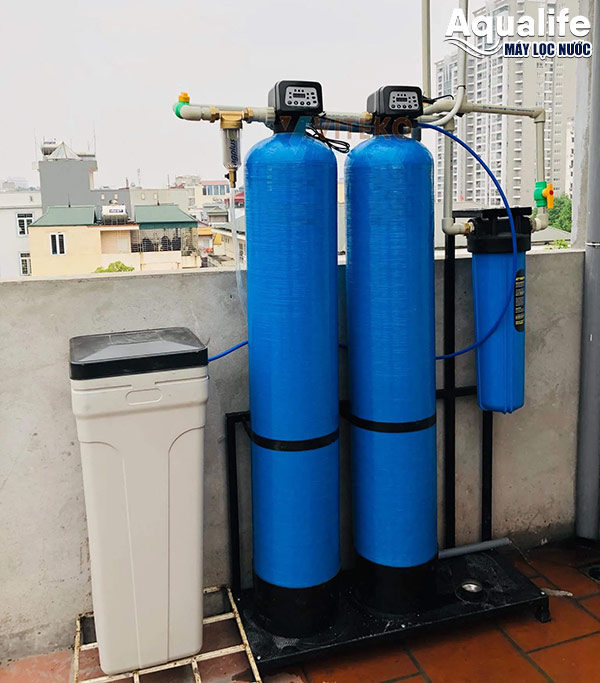 Hệ thống lọc nước tổng đồng nguồn tự động khử canxi